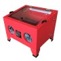 [US Warehouse] 25 Gallon Steel Bench Top Air Sandblasting Machine with Organic Glass Observation Cover